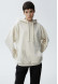 Cappuccino color three-thread hoodie